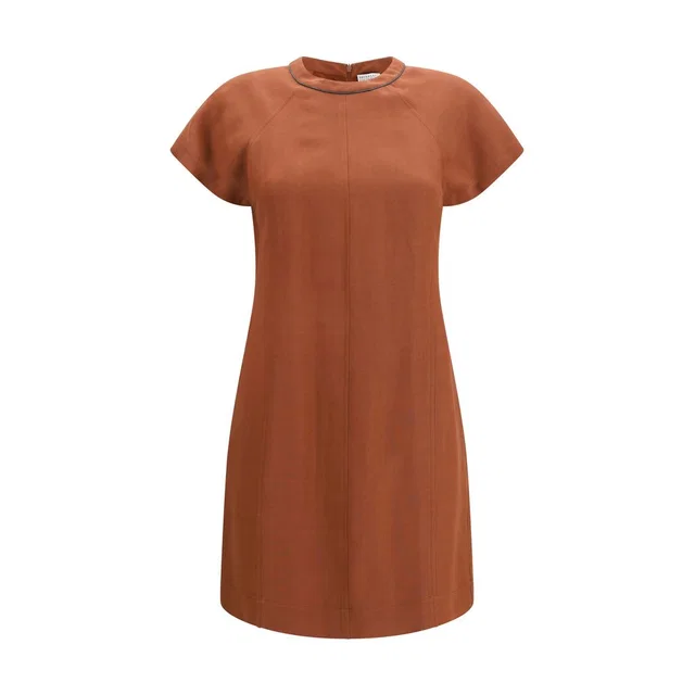 Brunello Cucinelli Brown Viscose Casual Dress in Brown from HEWI