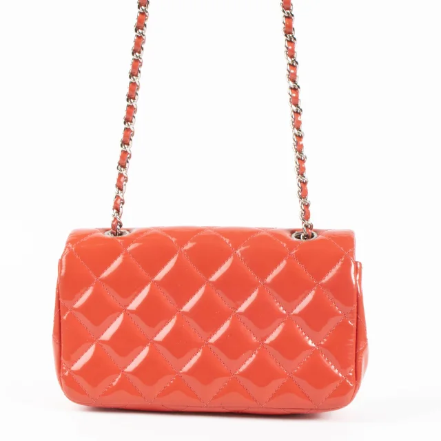 Chanel Red Patent Extra Mini Classic Flap Bag in Red Patent leather from Labellov, photo 4 of 9