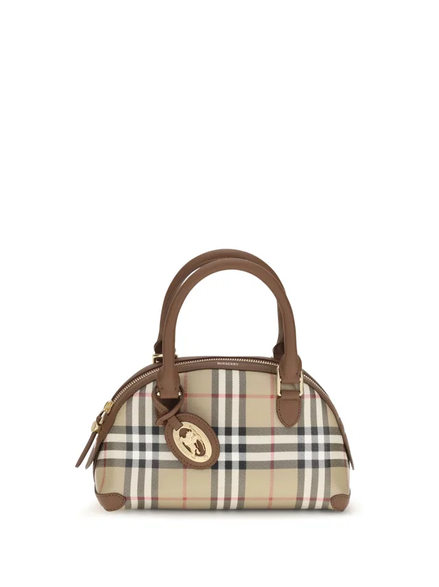 Burberry Top Handle Bag — Beige Canvas in Beige Canvas from HEWI