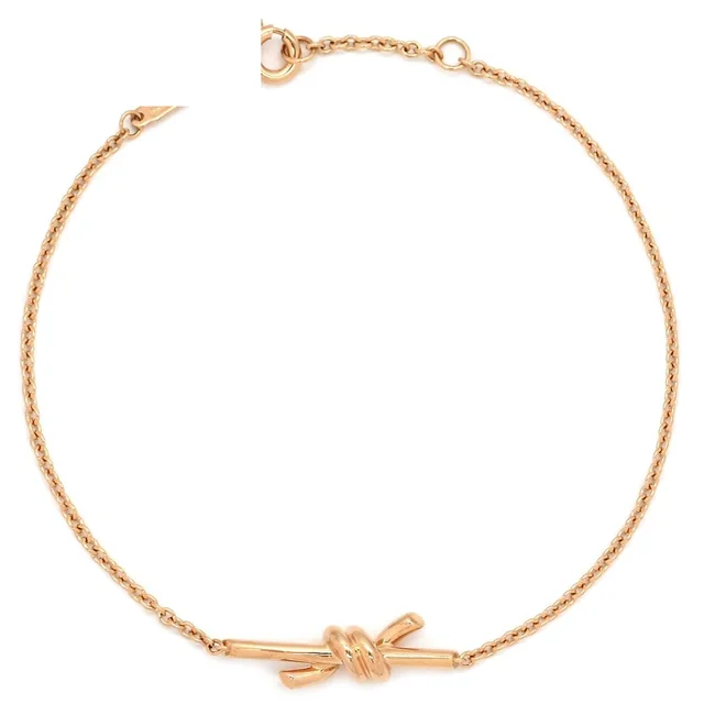Tiffany & Co. Bracelet Knot Rose Gold Pink PG in Pink from The Reluxe