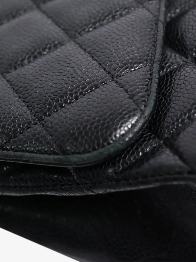 Chanel Black Caviar Jumbo 2012 Classic Double Flap in Black Caviar leather from Sign of the Times, photo 13 of 16