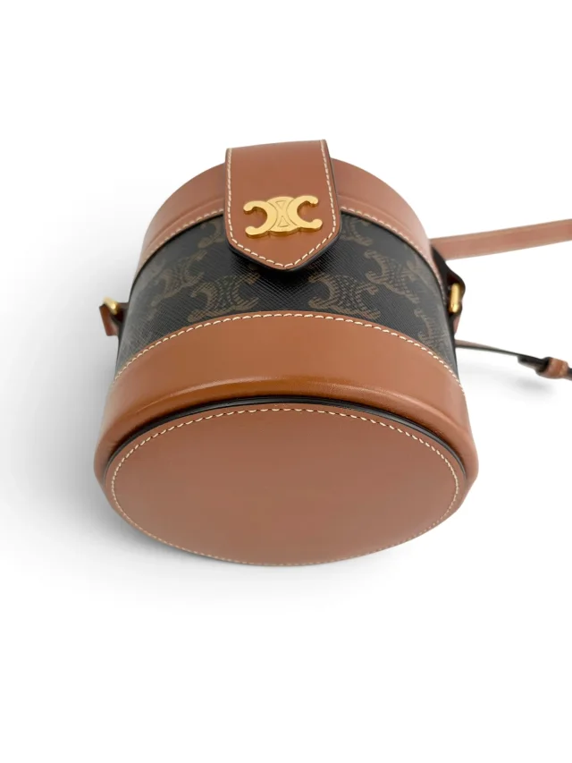 Celine Triomphe Medium Tambour Bag in Calfskin from Season 2 Consign, photo 6 of 8