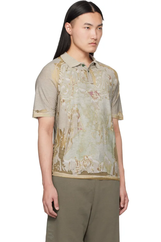 Diesel Beige T-Hector Polo, photo 2 of 4 from SSENSE