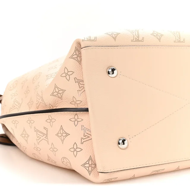 Louis Vuitton Mahina Carmel Hobo Creme in Leather from FASHIONPHILE, photo 2 of 2
