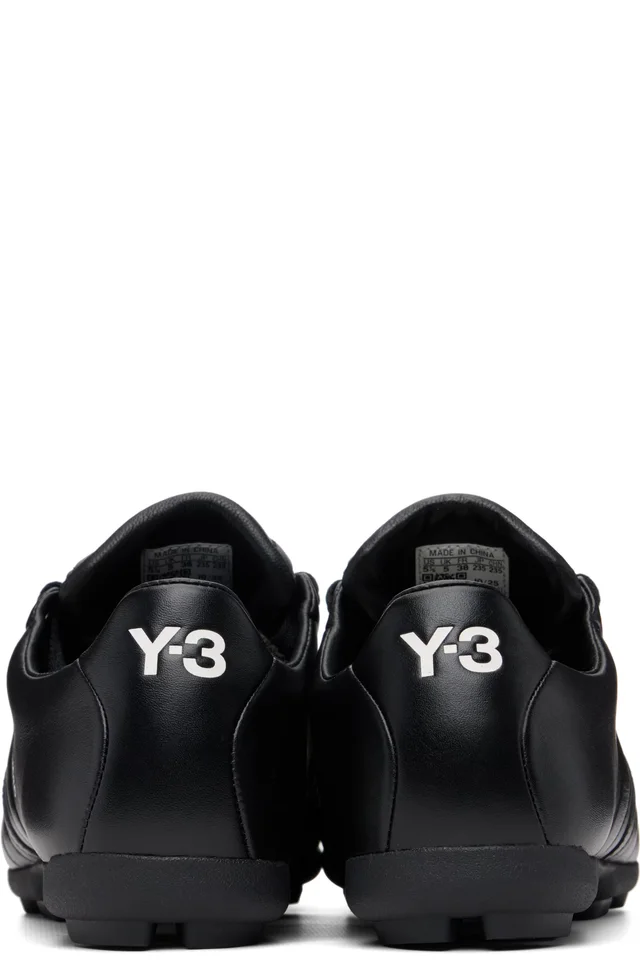 Y-3 Black Field Sneakers, photo 2 of 5 from SSENSE