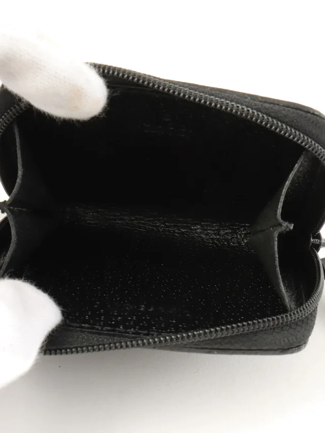 Gucci Canvas GG Pattern Coin Case Black in Black Canvas from VINTAGE QOO TOKYO, photo 2 of 2