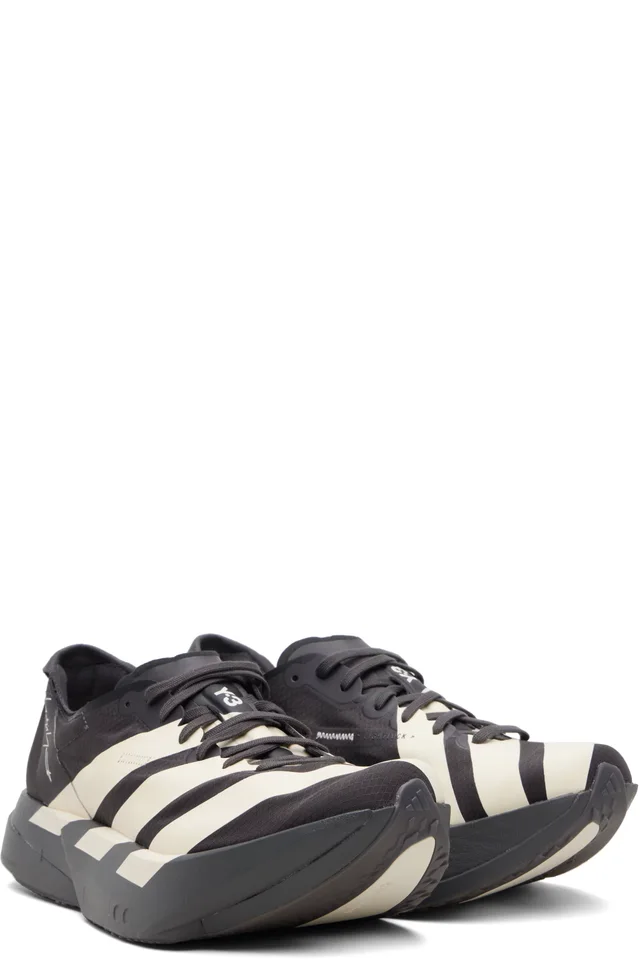Black Y-3 ADIOS PRO 4 Sneakers, photo 4 of 5 from SSENSE