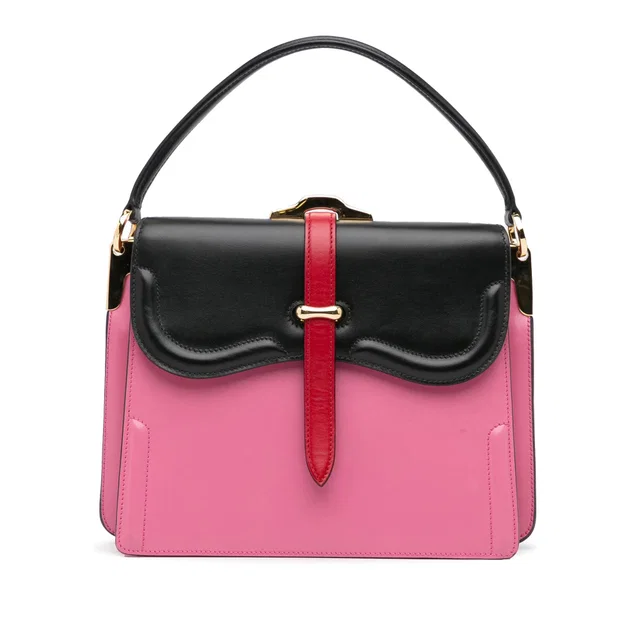 Pink Prada Belle Satchel in Pink Leather from Designer Revival