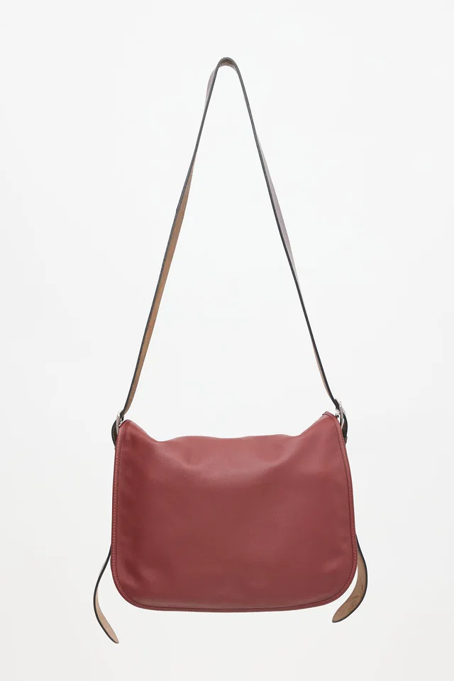 Hermès 2004 Rouge H Sikkim Barda 35 Bag in Burgundy Leather from VSP Consignment