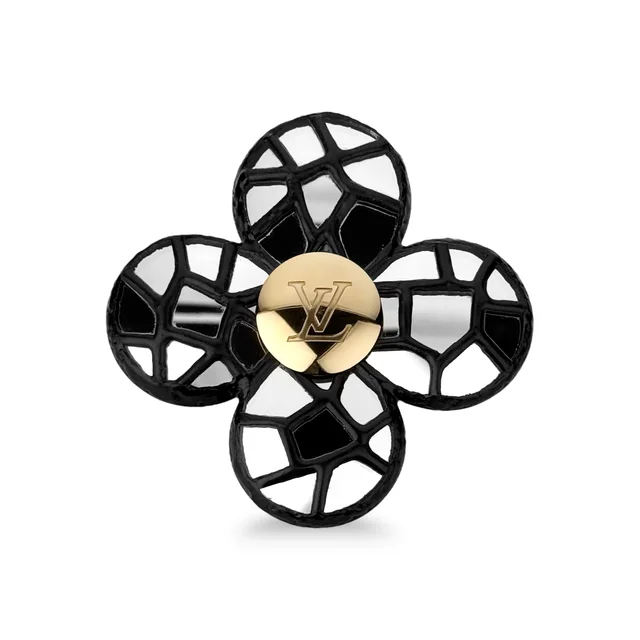 Louis Vuitton Fall 2006 Mosaic Mirror & Metal Lumiere Large Brooch in Mirror & Metal from Designer Archives