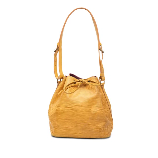 Yellow Louis Vuitton Epi Petit Noe Bucket Bag in Yellow Leather from Designer Revival