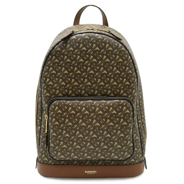 Burberry TB Monogram Coated Canvas Backpack in Coated canvas from LuxUness
