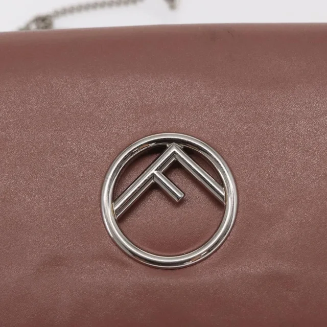 Fendi F Is Wallet On Chain Leather Pink Bag in Pink Leather from HEWI, photo 21 of 24