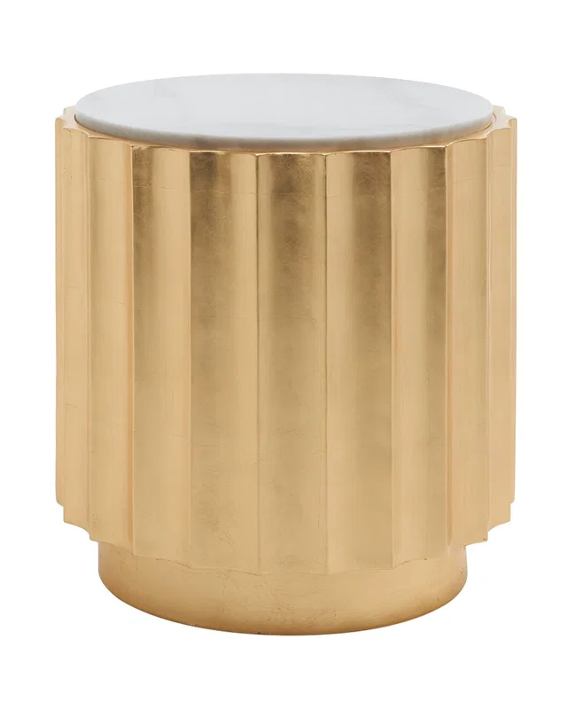 Safavieh Couture Elodie Gold Side Table, image 1 of 1 from Rue La La