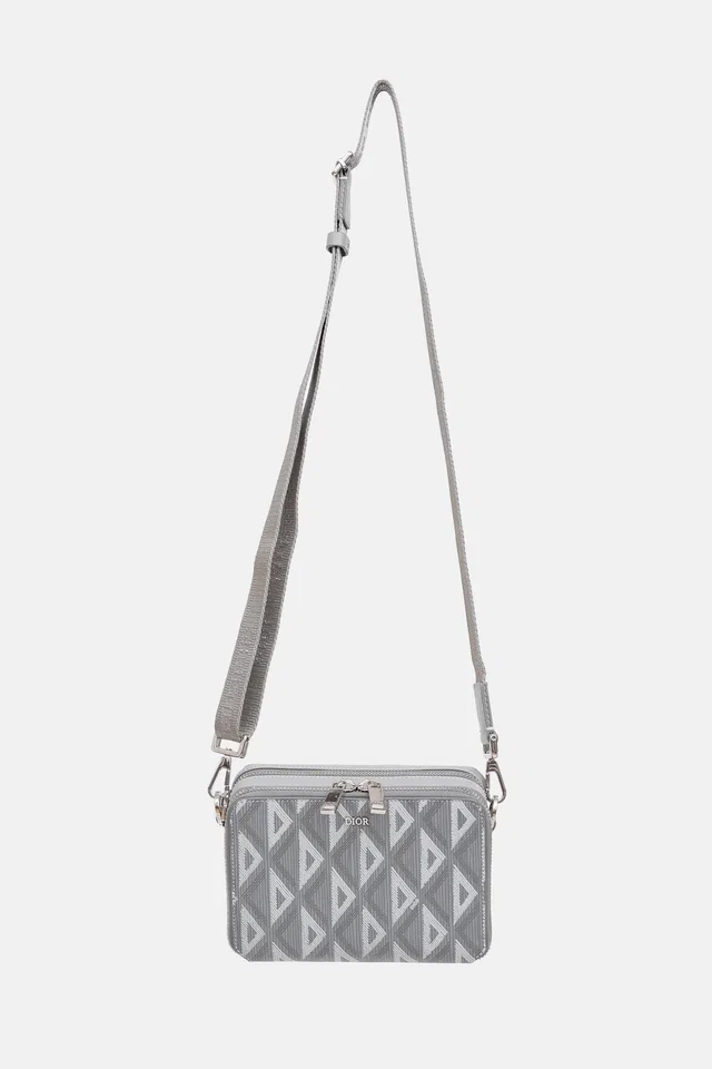 Dior CD Diamond Crossbody Pouch in Leather from VSP Consignment