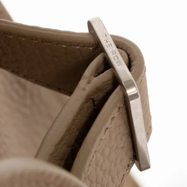 The Row Foncé Grained Calfskin Soft Margaux 12 Bag in Taupe Caviar leather from Labellov, photo 8 of 8
