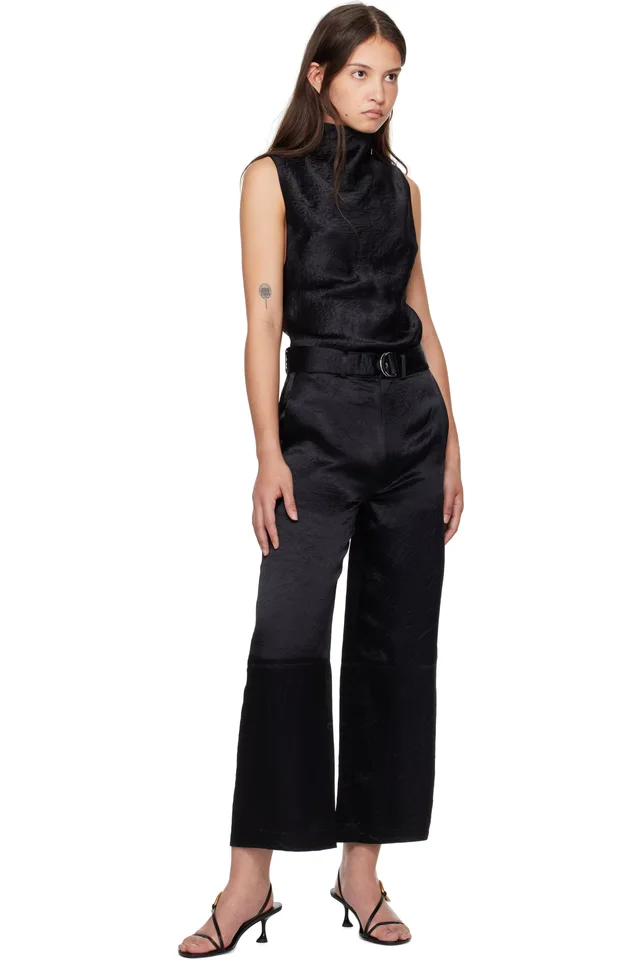 Nanushka Black Husna Trousers, photo 4 of 4 from SSENSE