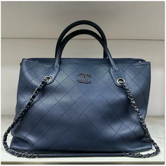 Chanel Caviar Neo Executive Shopping Tote in Caviar leather from Luxury Promise