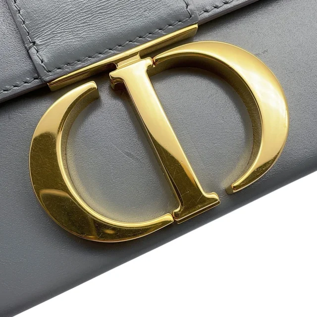 Dior 30Montaigne Shoulder Bag GrayM9204UMOS Leather in Leather from GALLERY RARE, photo 7 of 18