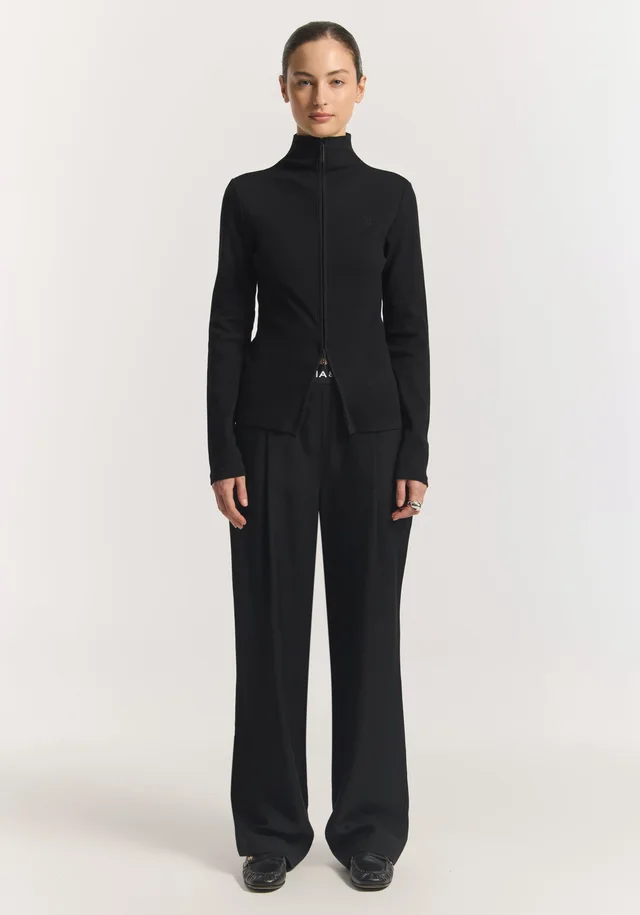 VIKTORIA & WOODS Tonic Zip Longsleeve in Black from Viktoria & Woods, photo 1 of 1