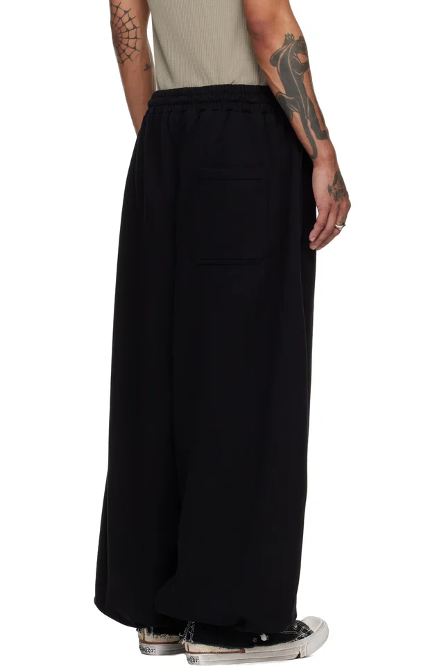 LU'U DAN Black Baggy Bontans Sweatpants, photo 3 of 4 from SSENSE