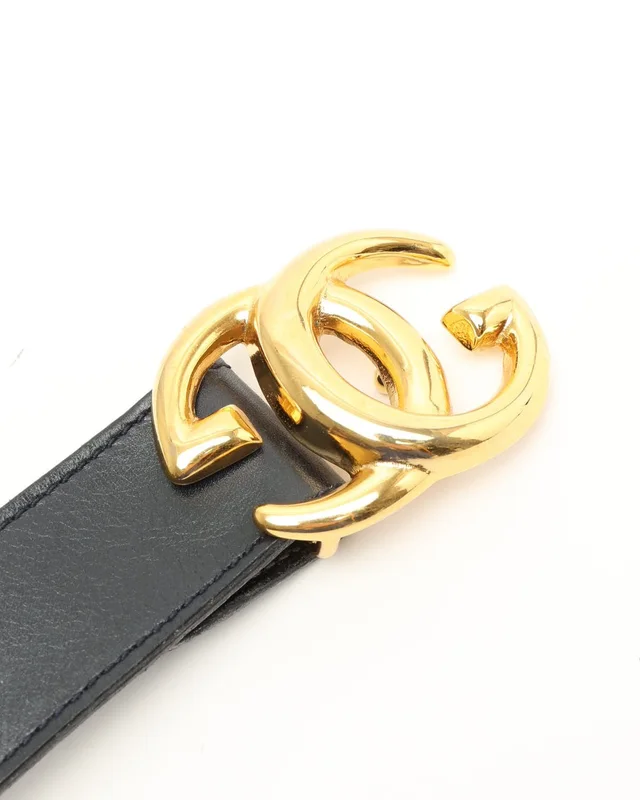 Gucci GG Leather Belt, Size 75 in Leather from A Retro Tale, photo 5 of 7