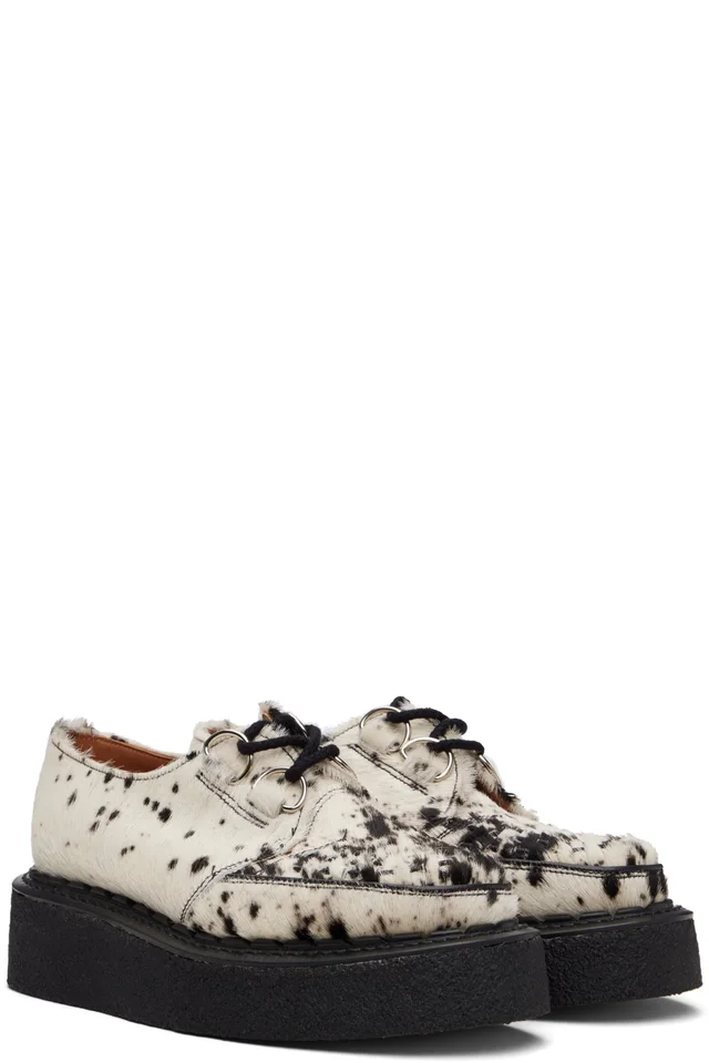George Cox Black & Off-White Skipton Derbys, photo 4 of 5 from SSENSE