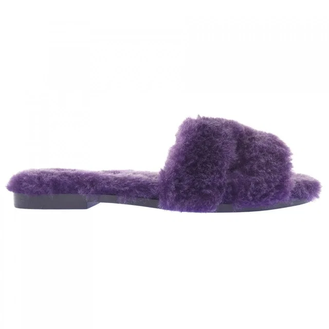 Hermès Oran Shearling Sandals from The Reluxe