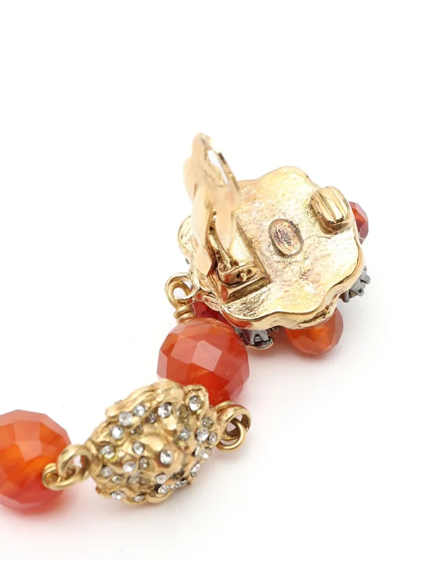 Chanel Leon Rhinestone Dangling Clip-on Earrings from A Retro Tale, photo 5 of 5