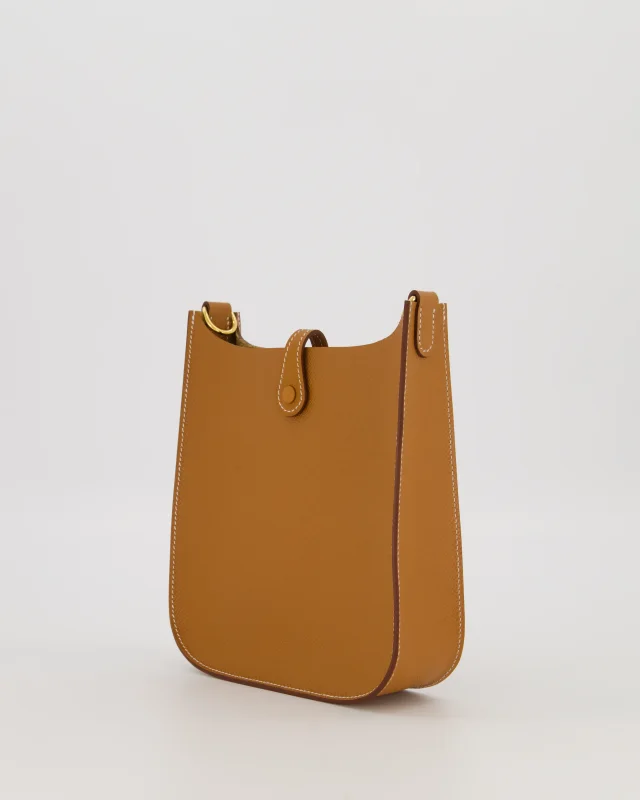Hermès Gold Mini Evelyne Sellier Bag in Gold Epsom leather from Sellier, photo 5 of 18