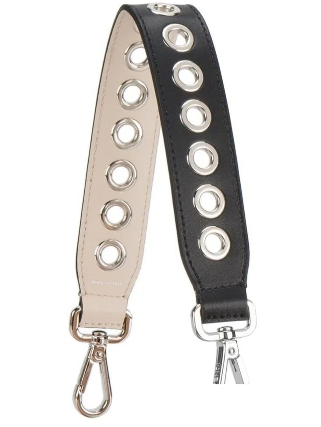 Fendi Eyelet Mini Bag Strap in silver|gray Calfskin from Poshmark