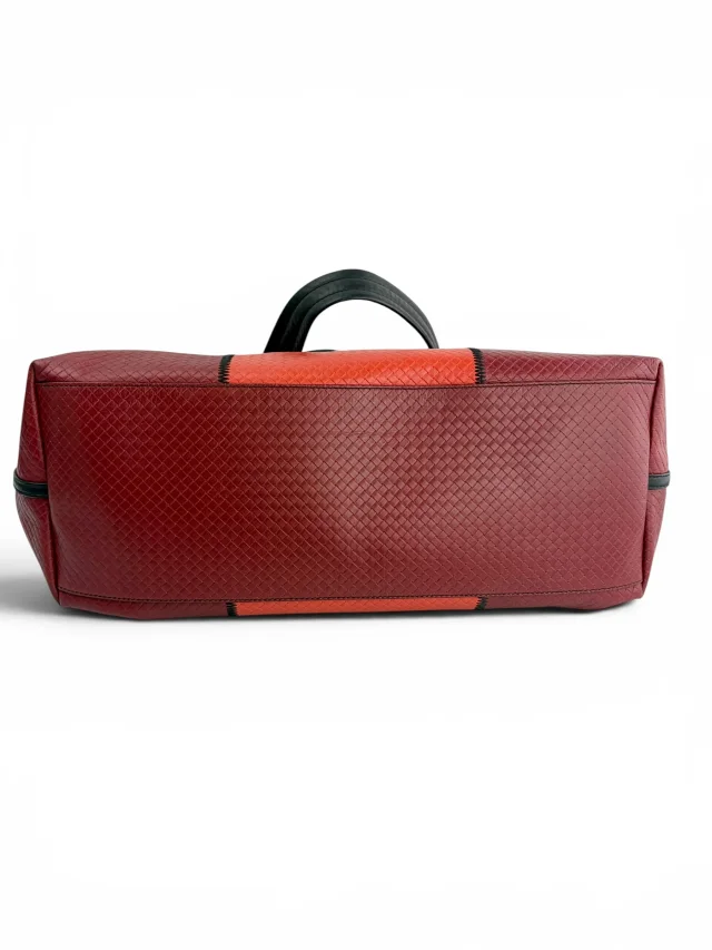 Bottega Veneta Large Micro Intrecciato Multi Color Block Tote in Multicolor Woven leather from Season 2 Consign, photo 6 of 9