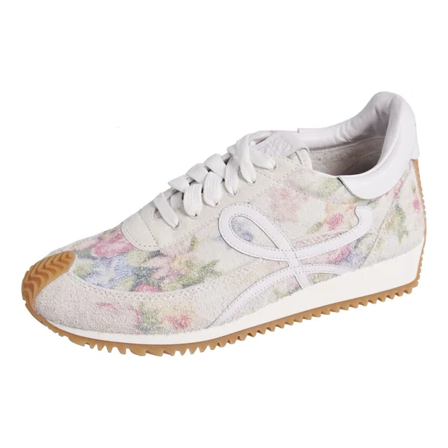 Loewe Sneakers Anagram Floral Pattern in Suede from The Reluxe