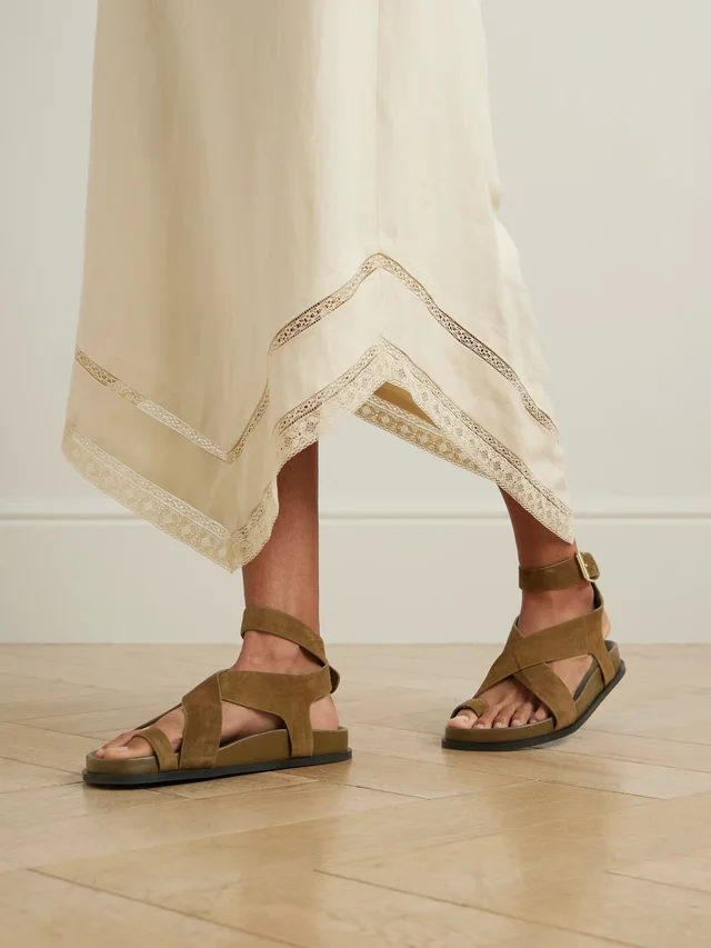 A.EMERY Jalen suede sandals in Green, photo 2 of 2 from NET-A-PORTER (Canada)