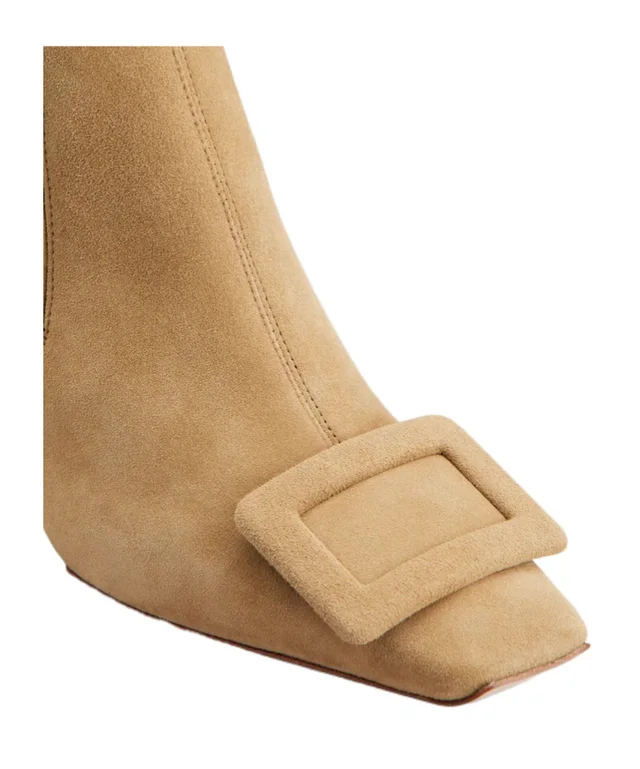 Roger Vivier Belle Vivier Wedge Booties in suede, photo 3 of 3 from SENSER