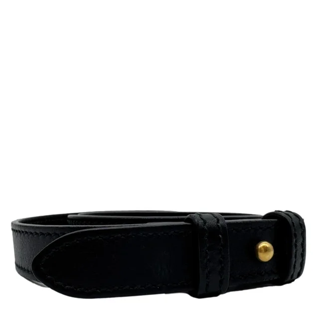 Gucci Leather Strap Black in Black Leather from Dallas Designer Handbags