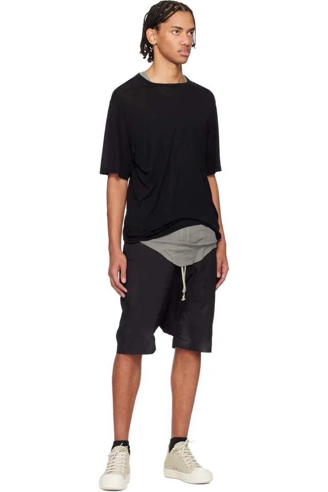Rick Owens Off-White Temple Low Sneaks Sneakers, photo 5 of 5 from SSENSE