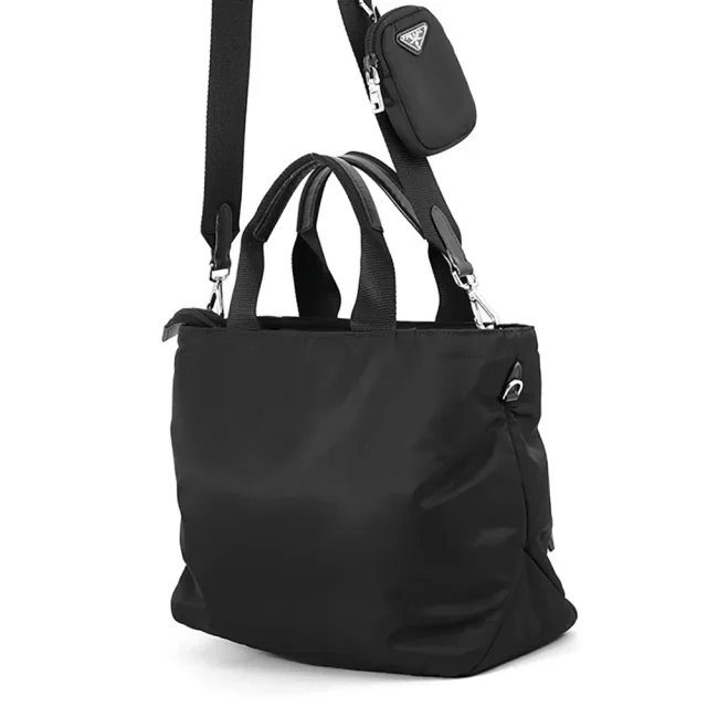 Prada Re-Nylon 2WAYHandbag Black1BG354_RV44_F0002_V_B1M Nylon in Nylon from GALLERY RARE, photo 2 of 14