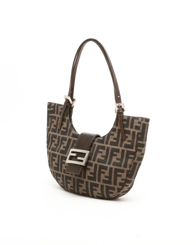 Fendi Zucca Half Moon Bag in Canvas from A Retro Tale, photo 2 of 9