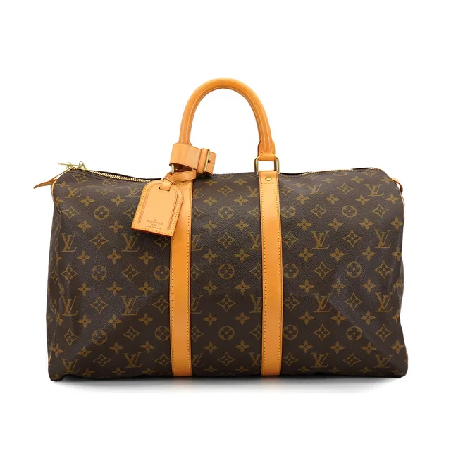Louis Vuitton Monogram Keepall 45 Luggage Brown M41428 in Brown Coated canvas from Luxury Promise
