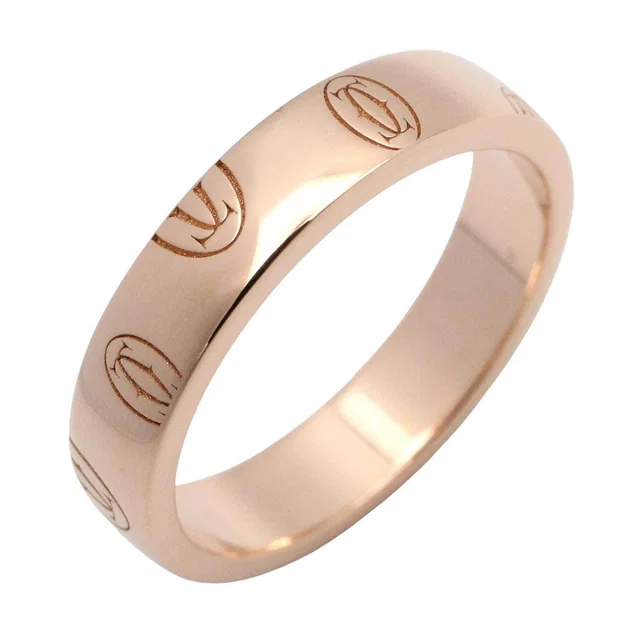 Cartier Happy Birthdate Au750 Pink Gold Ring Size 50 in Pink from LuxUness
