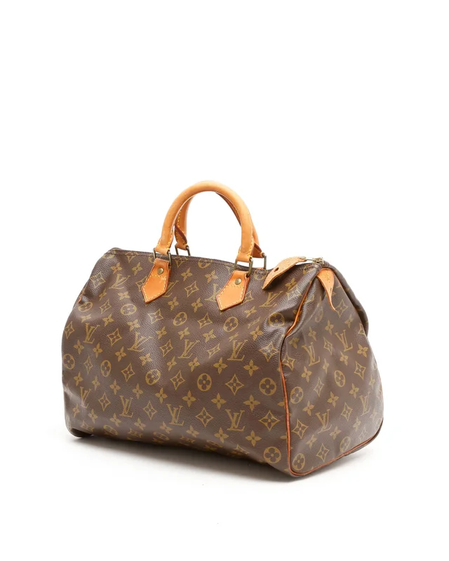 Louis Vuitton Monogram Speedy 35 Bag in Denim from A Retro Tale, photo 2 of 9