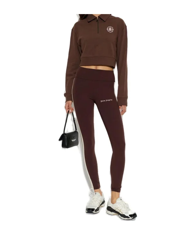 Palm Angels Cropped Half-Zip Polo Sweatshirt, photo 4 of 5 from SENSER