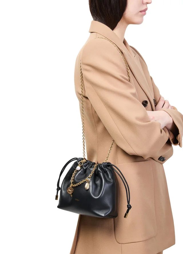 Chloé Icons bucket bag in Black Main material: lamb nappa, main lining: calfskin, photo 2 of 6 from 24S (Canada)