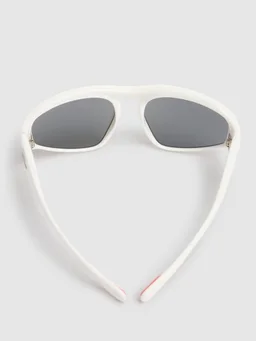 Moncler Mask-style sunglasses in 0% Platinum, photo 5 of 5 from LUISAVIAROMA