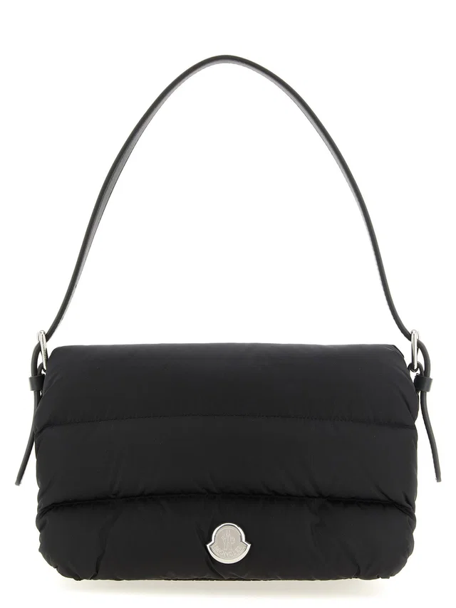 Moncler Caradoc Shoulder Bag — Black Nylon With Feather Padding in Black Nylon from HEWI