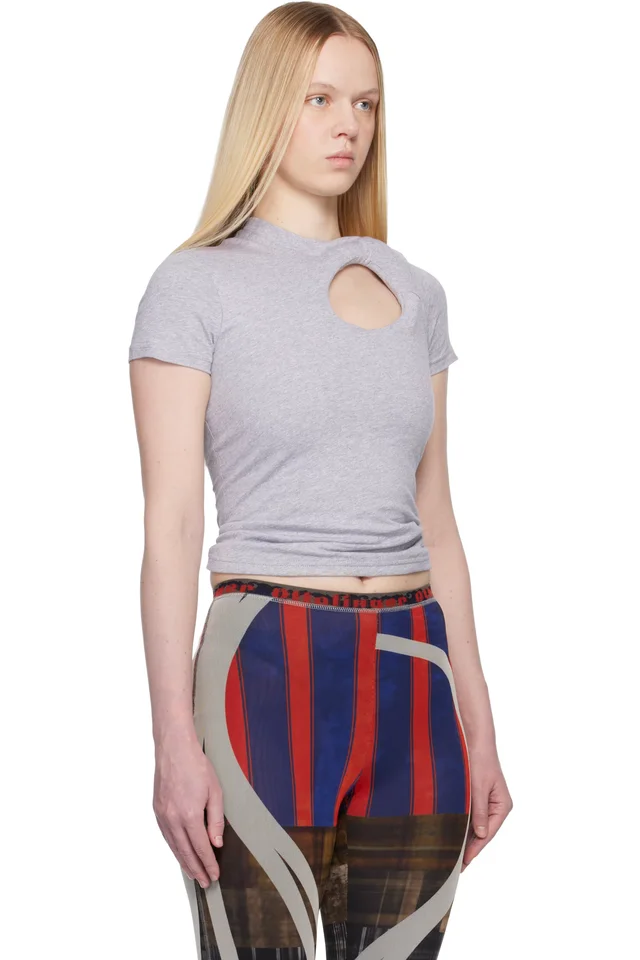 Ottolinger Gray Padded Donut T-shirt, photo 2 of 4 from SSENSE