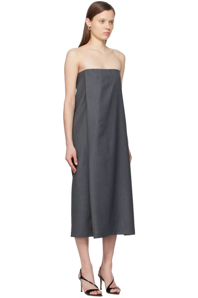 Gauge81 Gray Sidi Midi Dress, photo 2 of 2 from SSENSE