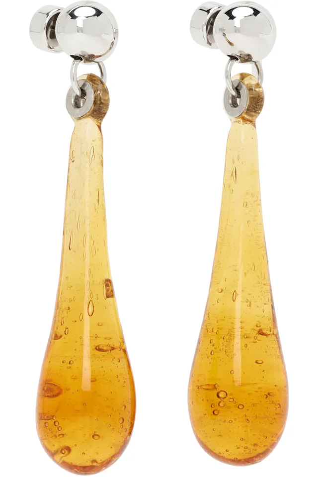 Lanvin Glass Rocks Drop Earrings, photo 2 of 3 from SSENSE
