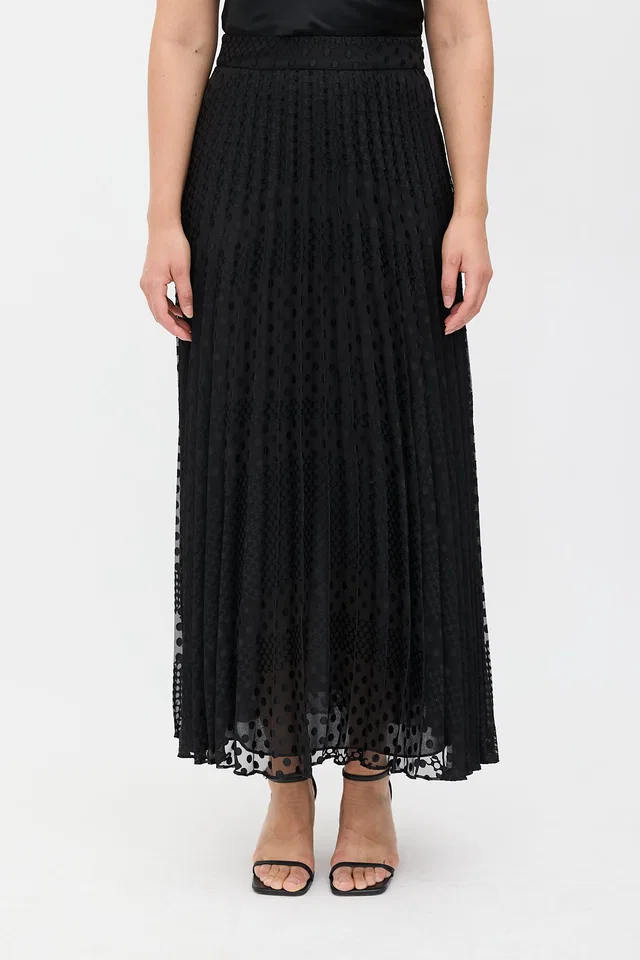 Giorgio Armani Fil Coupé Pleated Skirt from VSP Consignment